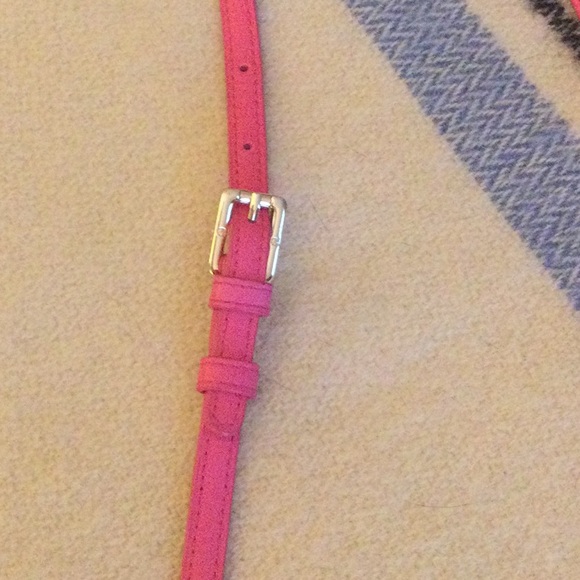 Tory Burch Hot Pink Leather Crossbody with Gold Logo - Picture 4 of 9